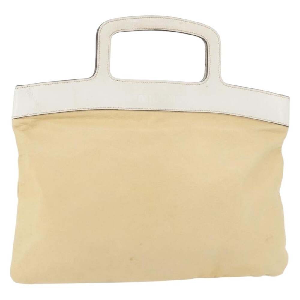 Miu Miu Leather Handbag Beige